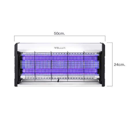 เครื่องดักยุงไฟฟ้า WELLUX รุ่น ESBZ53 พร้อมไฟล่อยุงแสงสีม่วง ไม่มีแบตในตัว_1